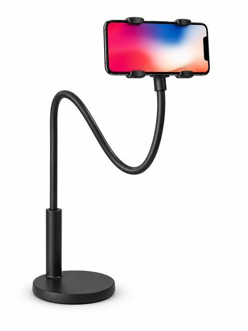 Support téléphone flexible bras articulé noir Smartflexo