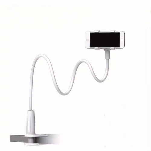 Lazy Bedside Desktopmobile Phone Clamp Bracket Flexible Long Arm Gooseneck Lazy Person Bracket with Handle Overhead Live Bracket